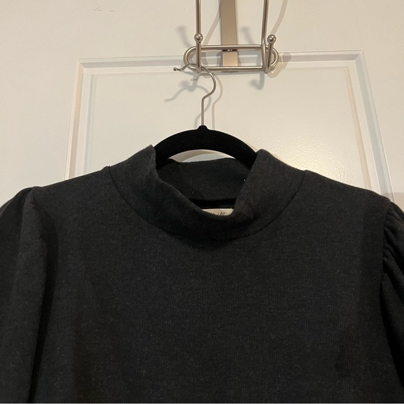 Madewell puff sleeve mockneck top - Picture 6 of 12